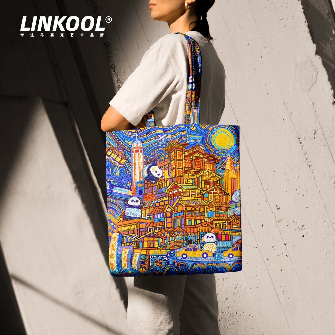 LINKOOL 帆布包时尚手提包