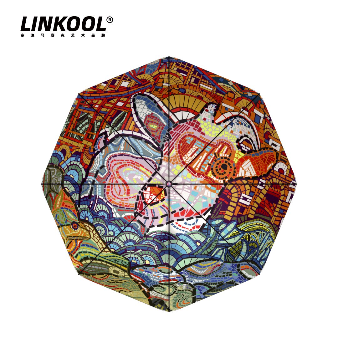 LINKOOL 川美黑胶晴雨伞